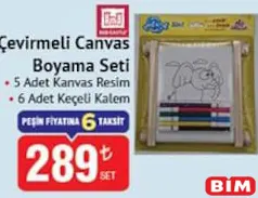 RED CASTLE ÇEVİRMELİ CANVAS BOYAMA SETİ